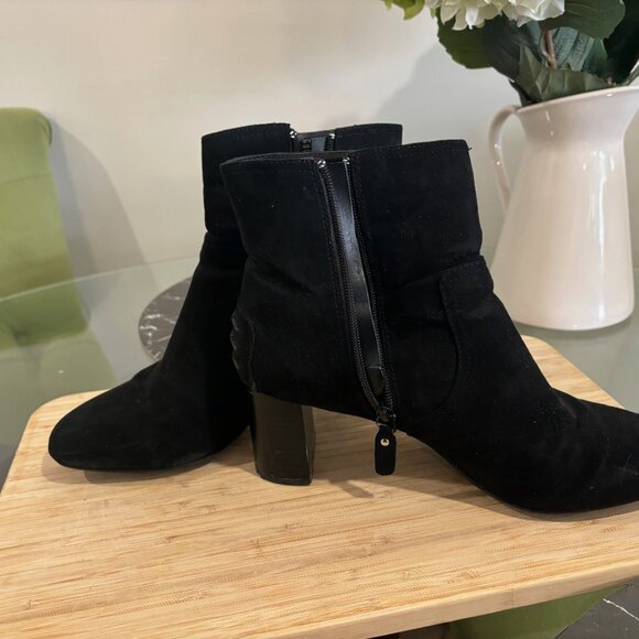 Black Velvet Boots - Picture 2 of 4